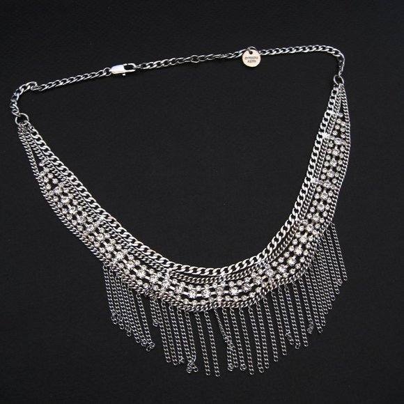 Collier Dyrberg Kern Violante Purple - Acier Inoxydable Avec Cristal - Neuf Avec étiquettes